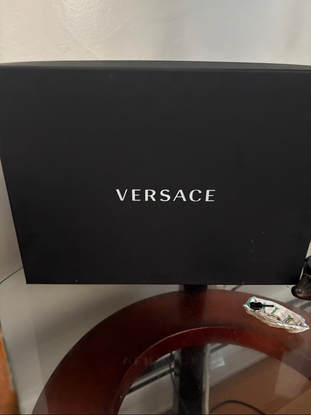 Versace Black and White Logo Gift Box